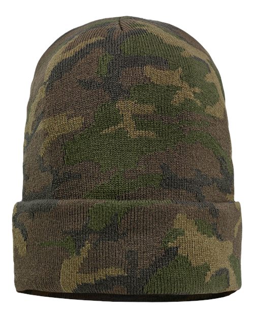 Sportsman 12" Solid Custom Cuffed Beanie