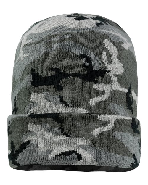 Sportsman 12" Solid Custom Cuffed Beanie