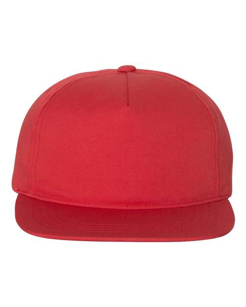 Yupoong Lightly-Structured Five-Panel Custom Snapback Hat