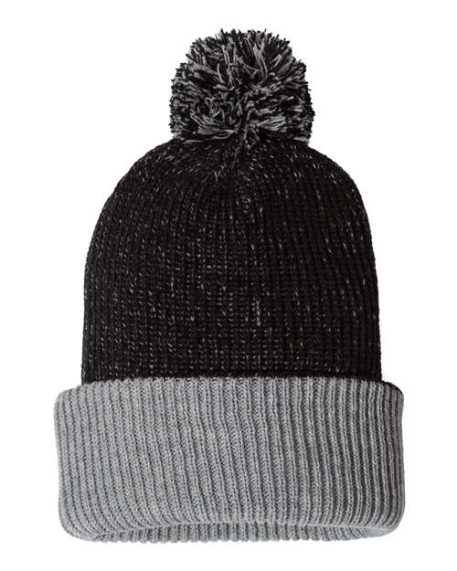 Sportsman 12" Speckled Pom Custom Pom Beanie