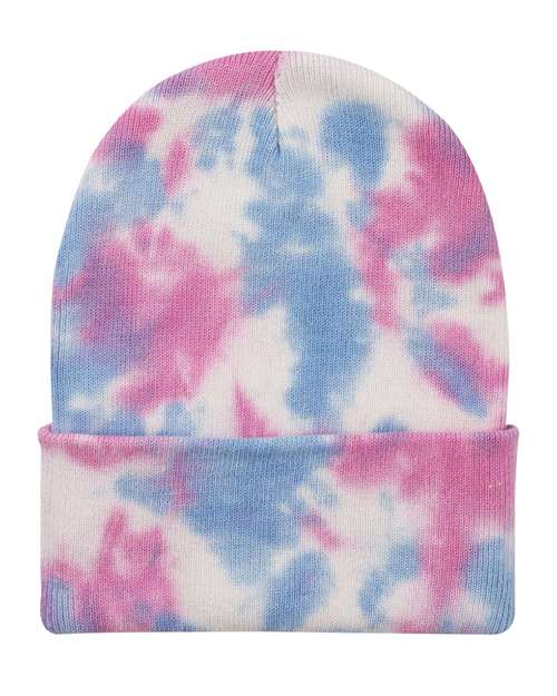 Sportsman 12" Tie-Dyed Custom Cuffed Beanie