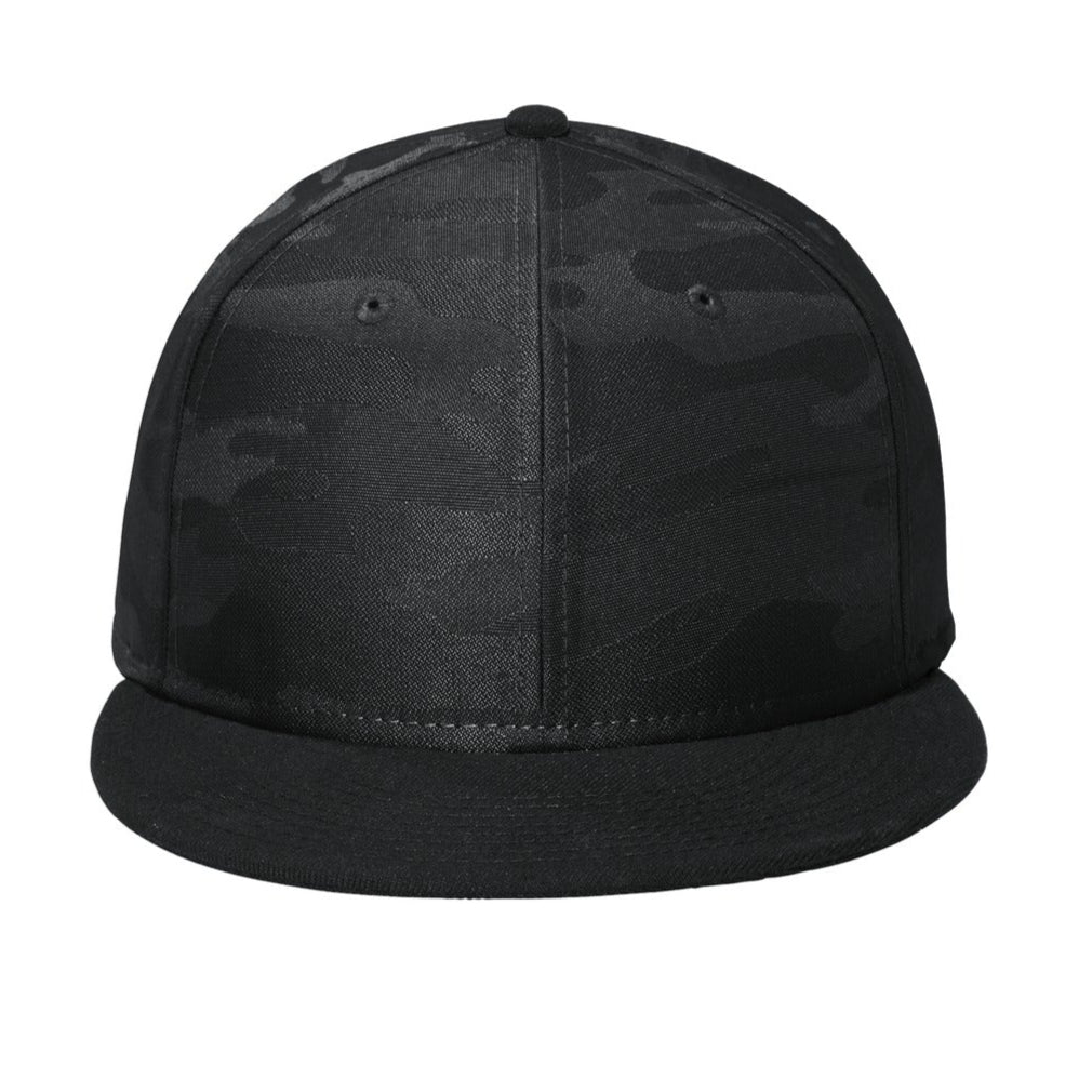 New Era Camo Flat Bill Custom Snapback Cap