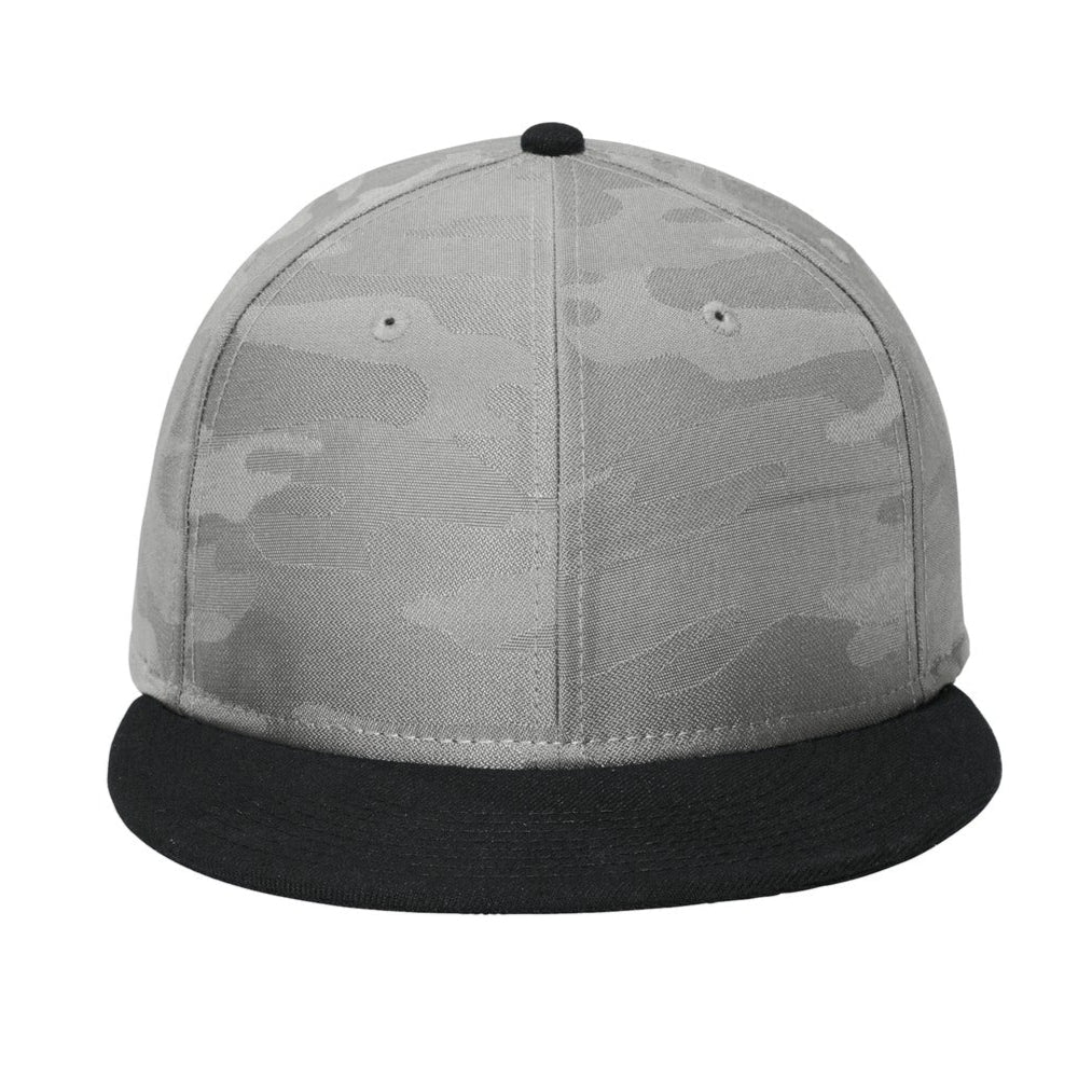 New Era Camo Flat Bill Custom Snapback Cap